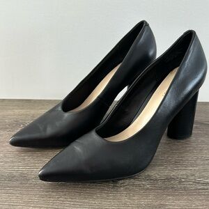 Nine West black leather shoes